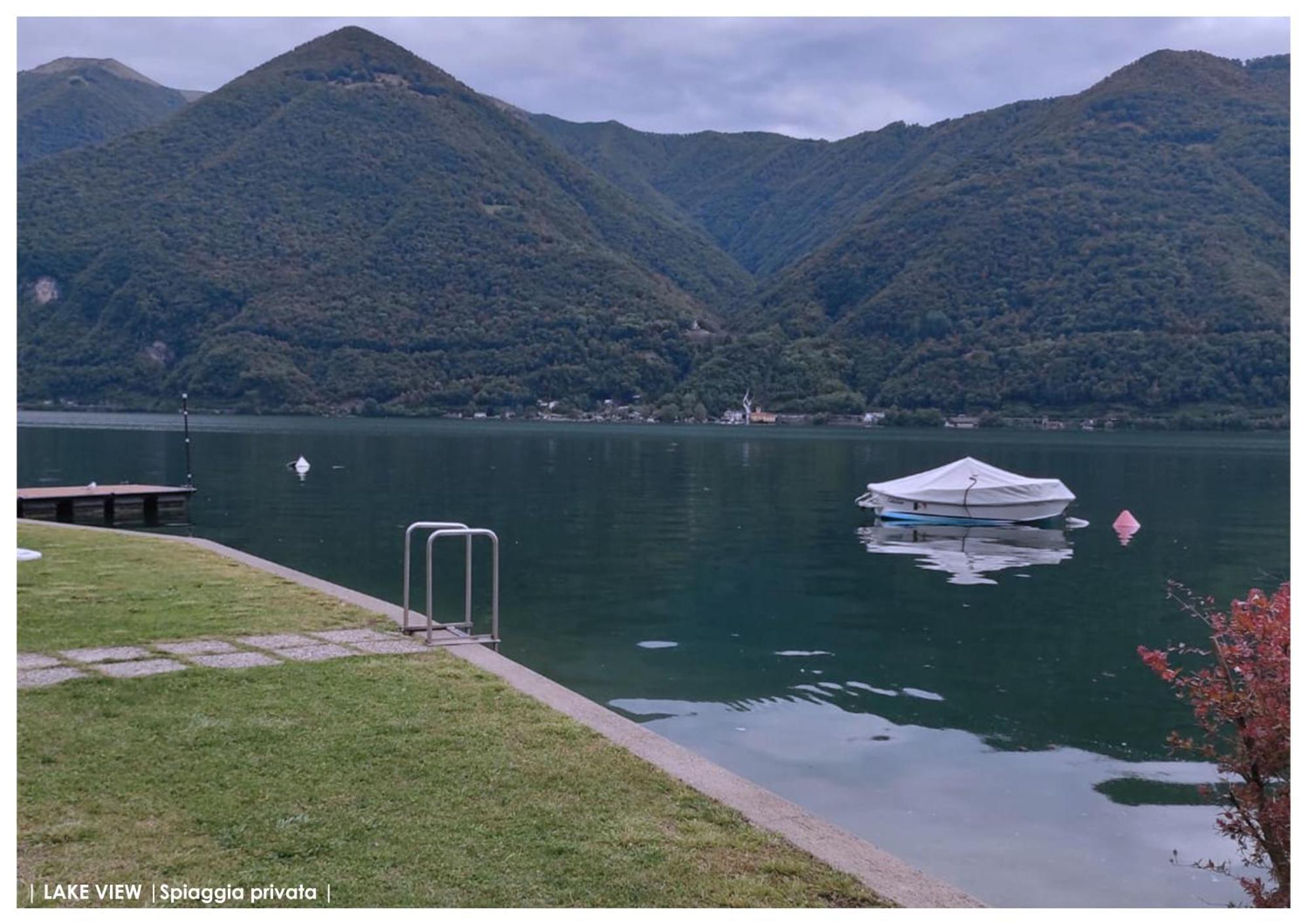 Lfsuite Luganolake Terrazza Spiaggia Privata Parking Wi-Fi Netflix ปอร์เลซซา ภายนอก รูปภาพ