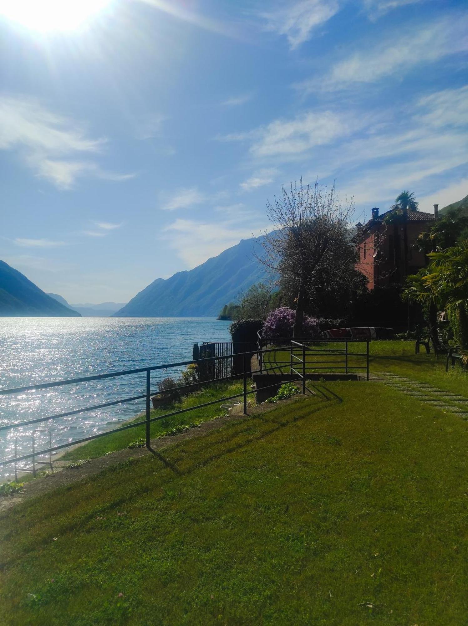 Lfsuite Luganolake Terrazza Spiaggia Privata Parking Wi-Fi Netflix ปอร์เลซซา ภายนอก รูปภาพ